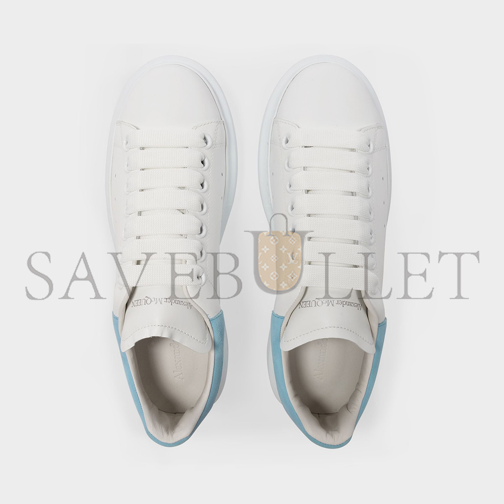 Ale*d*r m*q*en oversized sneaker white powder blue 553770whgp79412