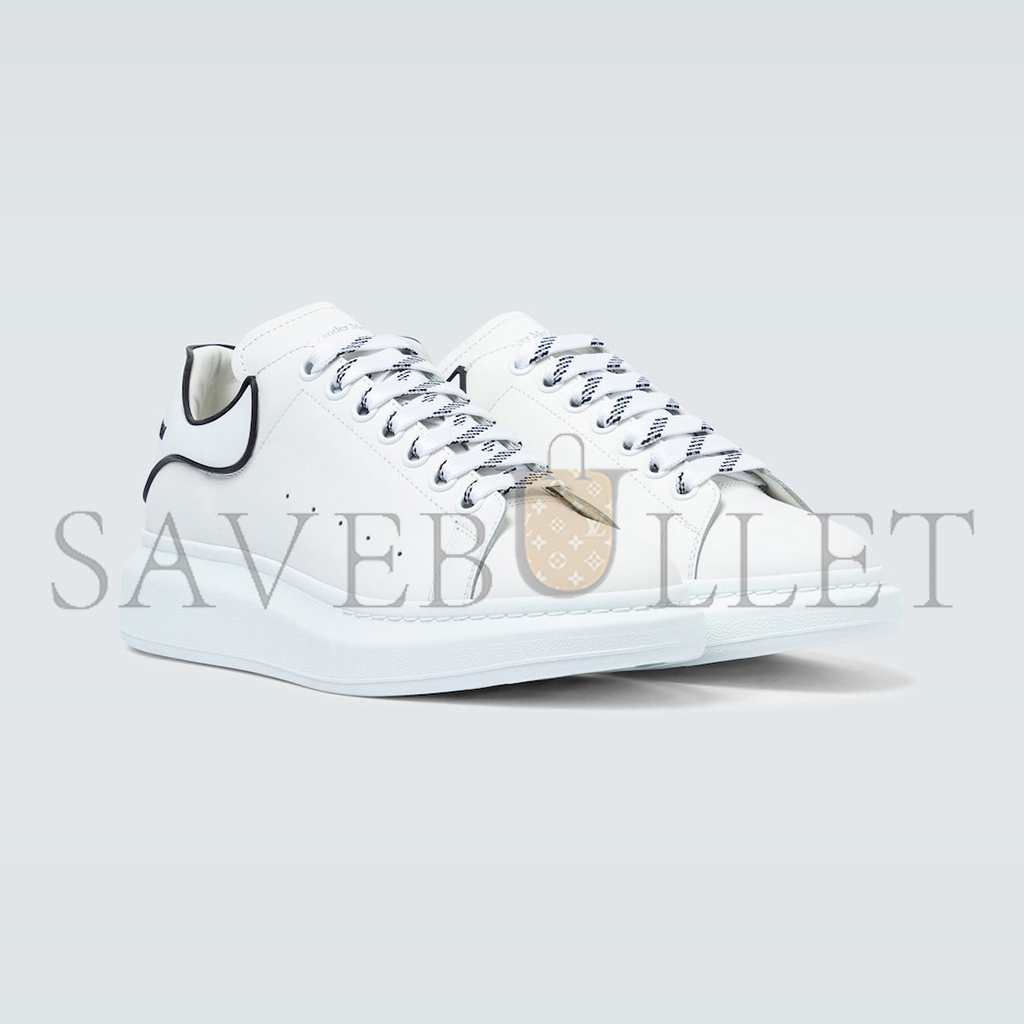 Ale*d*r m*q*en oversized leather sneakers 625156whxmt9074