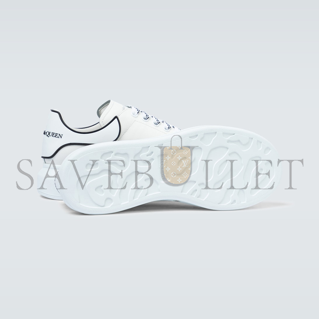 Ale*d*r m*q*en oversized leather sneakers 625156whxmt9074