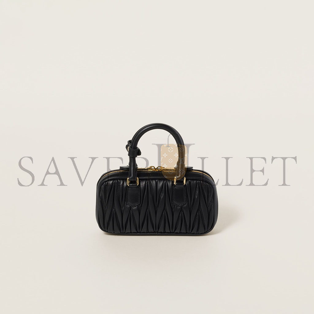 M1v M1v arcadie matelassÉ nappa leather mini-bag 5bp088 (19*10*5cm)