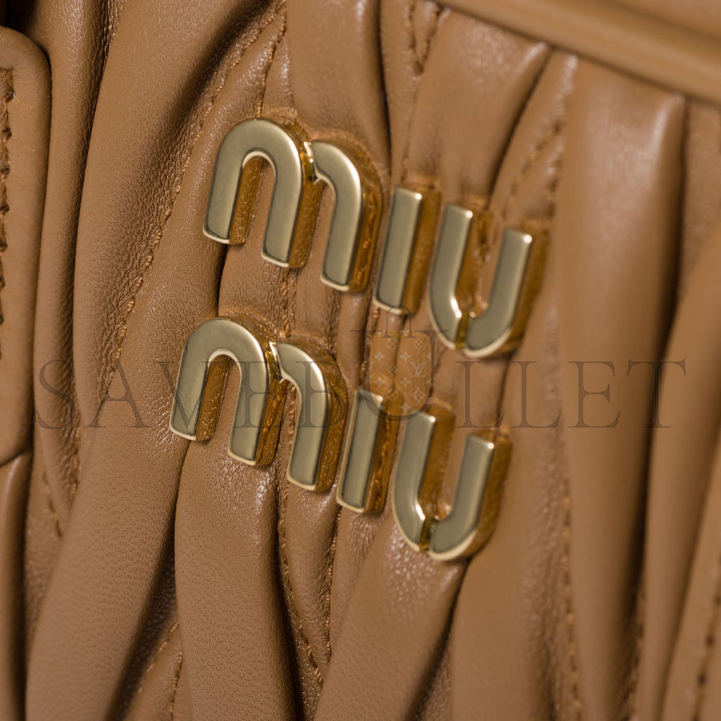 M1v M1v arcadie matelassÉ nappa leather bag 5bb142 (22*10.5*7.5cm)