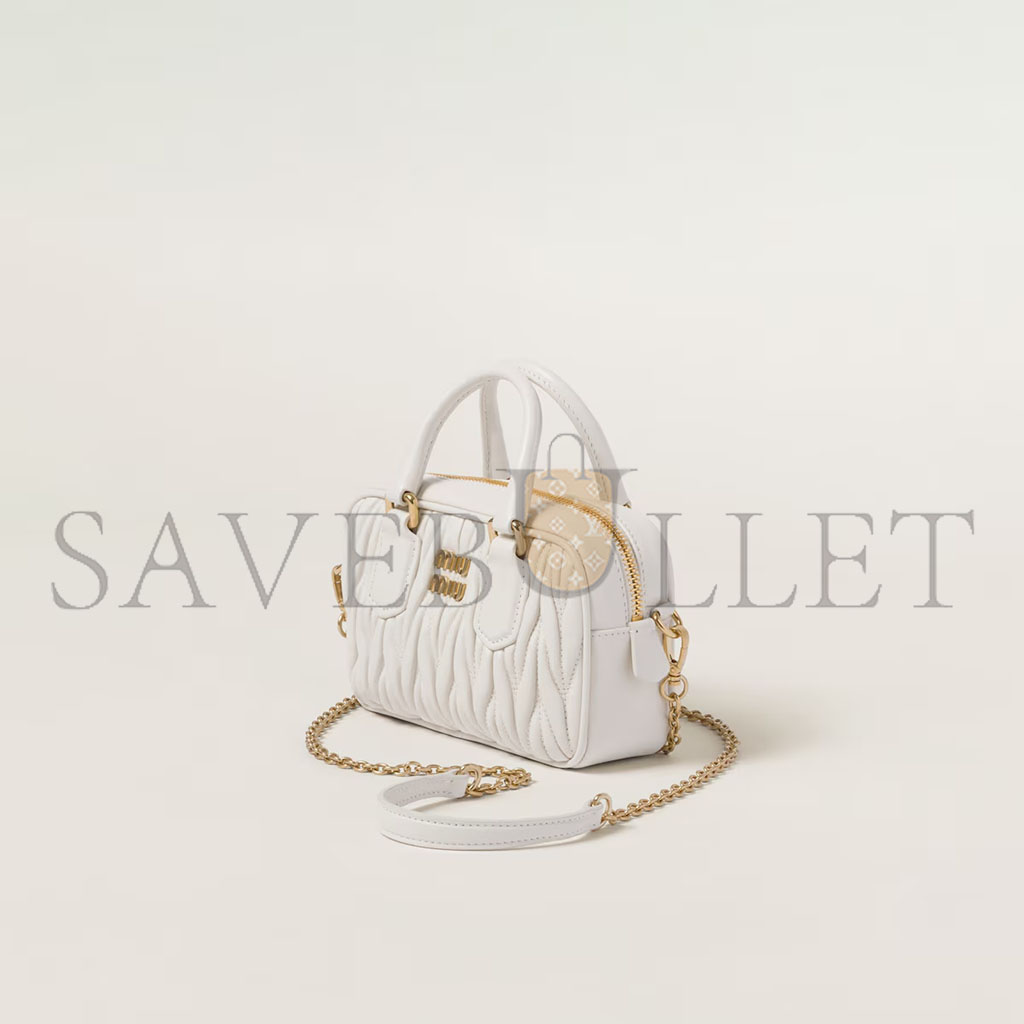 M1v M1v arcadie matelassÉ nappa leather mini-bag 5bp077 (15.3*10.3*4.5cm)