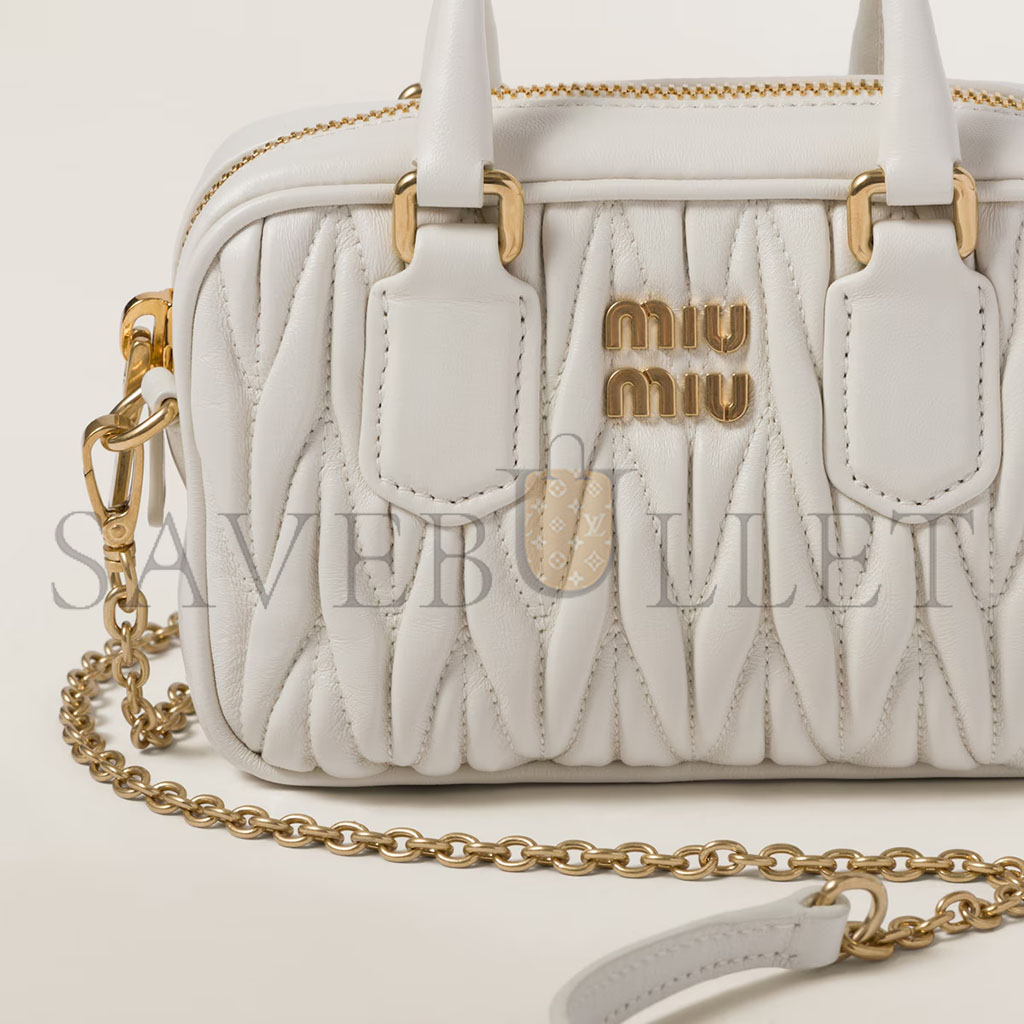 M1v M1v arcadie matelassÉ nappa leather mini-bag 5bp077 (15.3*10.3*4.5cm)