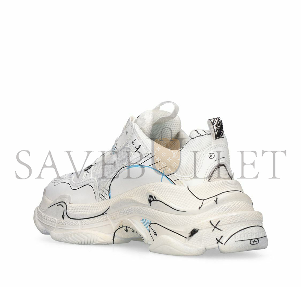 Ba*len*cia*ga triple s logotype sneakers 536737w3srb9014
