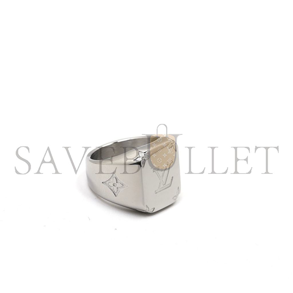 l**is V*t*n ring signet lv silver metal m62488