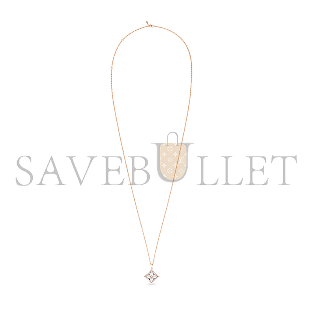 l**is v*t*n colour blossom xl medallion, pink gold, white mother-of-pearl and Di*m*nd q93896