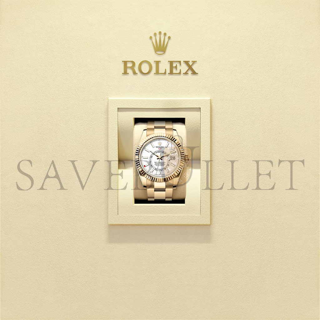 R*l*x sky-dweller oyster, 42 mm, yellow gold watch 336938