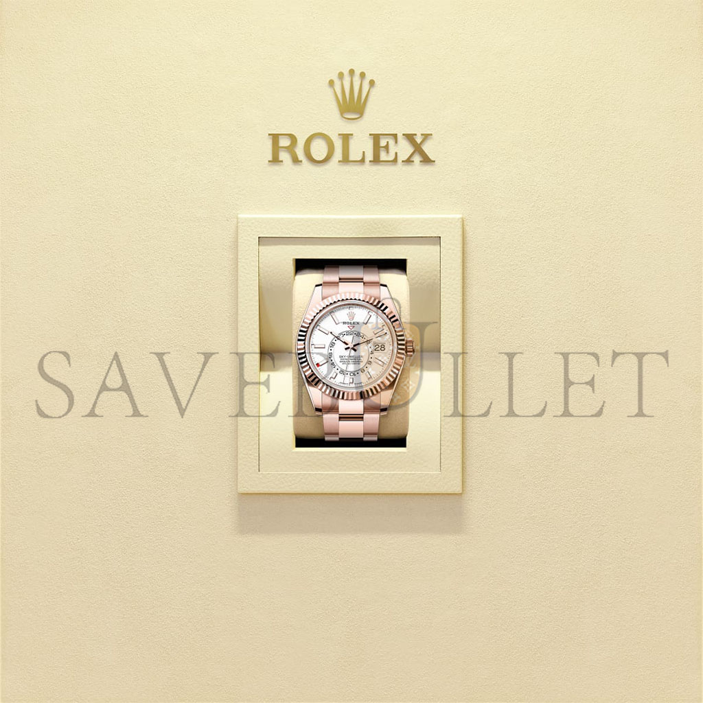 R*l*x sky-dweller oyster, 42 mm, everose gold watch 336935