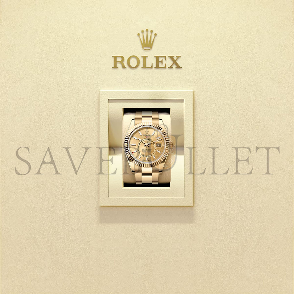 R*l*x sky-dweller oyster, 42 mm, yellow gold watch 336938