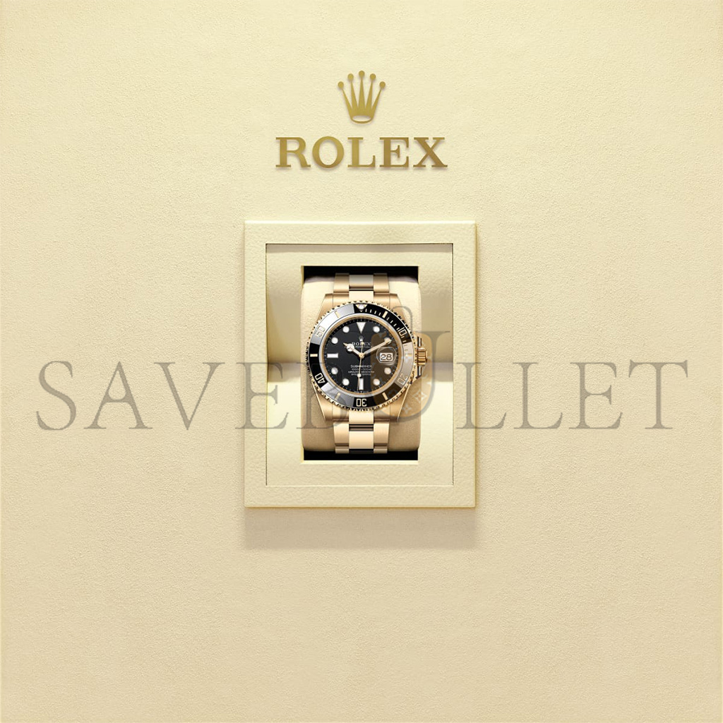 R*l*x submariner date oyster, 41 mm, yellow gold watch 126618ln