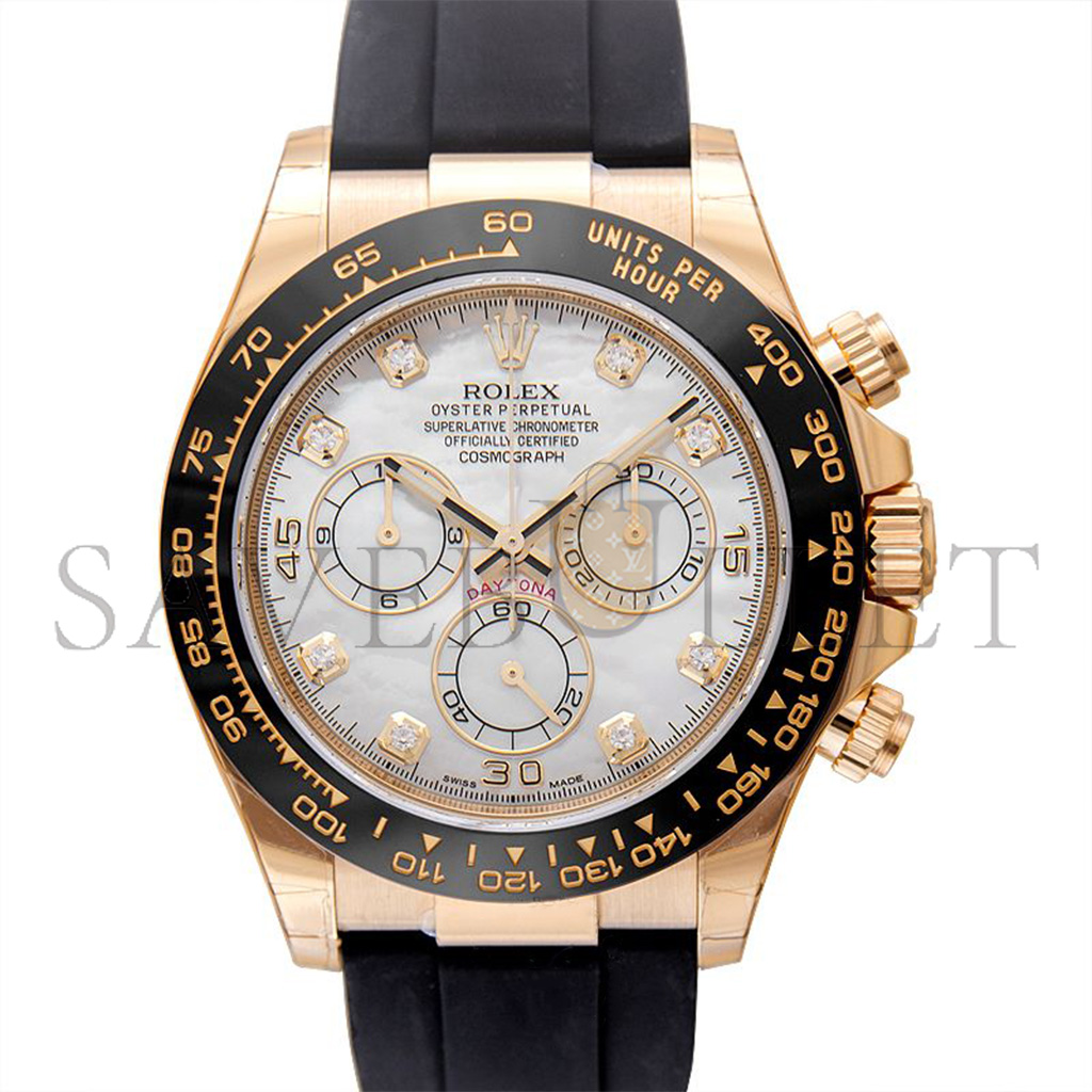 r*l*x daytona 18ct yellow gold mother of pearl dial Di*m*nds 40mm watch 116518ln