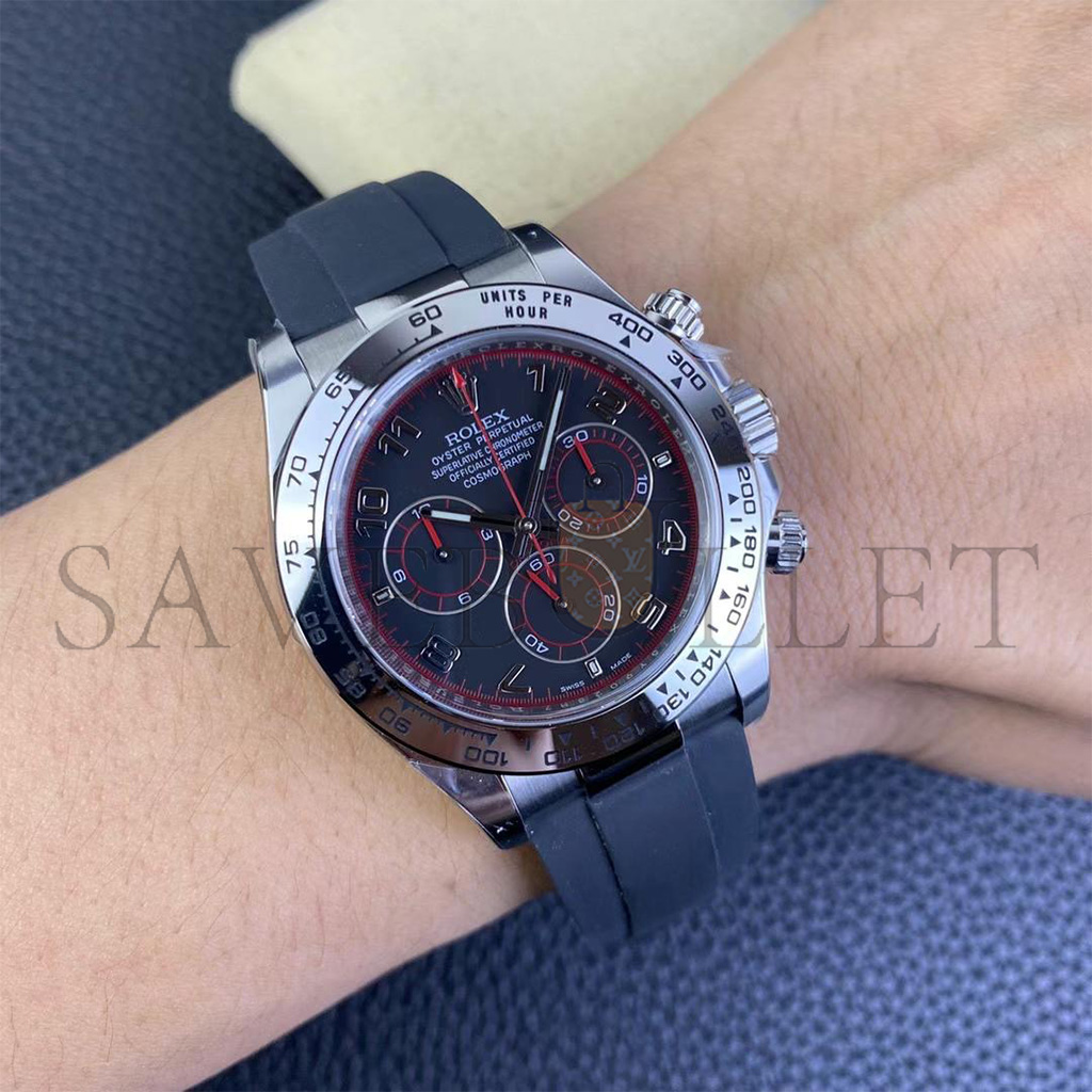 r*l*x daytona cosmograph 40mm 18k white gold auT0matic mechanical watch 116519-0104
