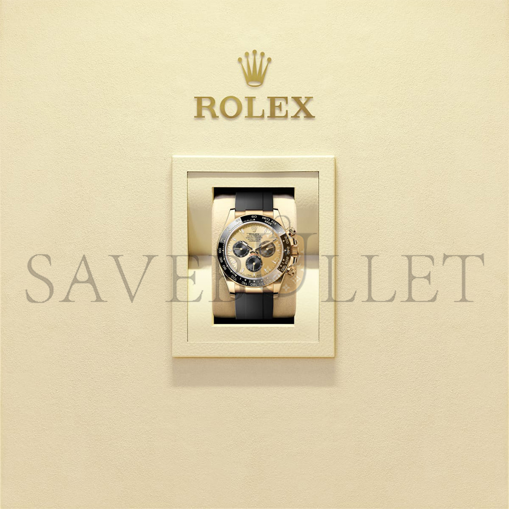 R*l*x cosmograph daytona oyster, 40 mm, yellow gold watch 126518ln