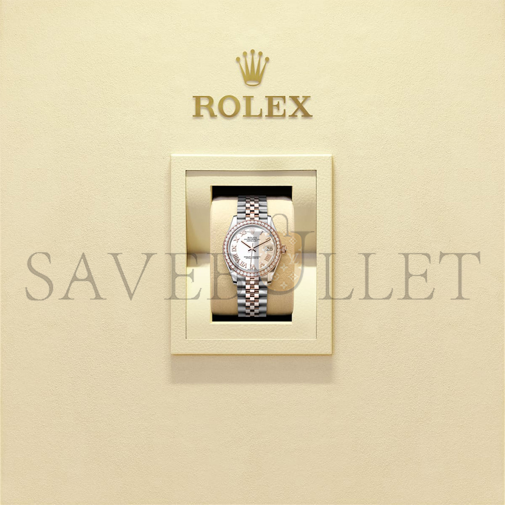 r*l*x datejust 31 oyster, 31 mm, oystersteel, everose gold and Di*m*nds watch 278381rbr