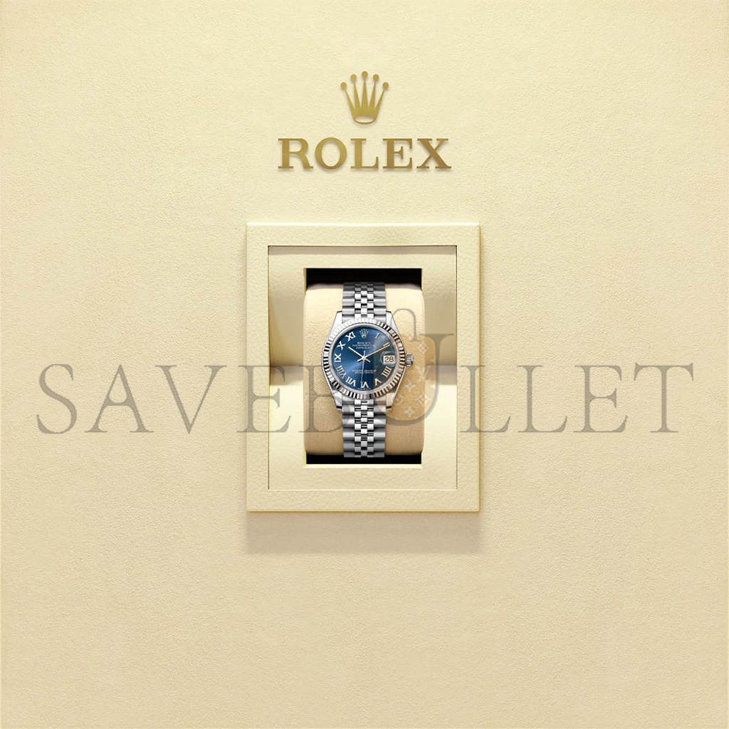 R*l*x datejust 31 oyster, 31 mm, oystersteel and white gold watch 278274