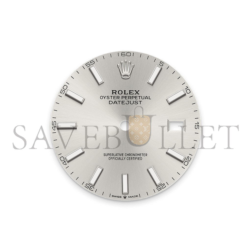 R*l*x datejust 41 oyster, 41 mm, oystersteel and white gold watch 126334-0004