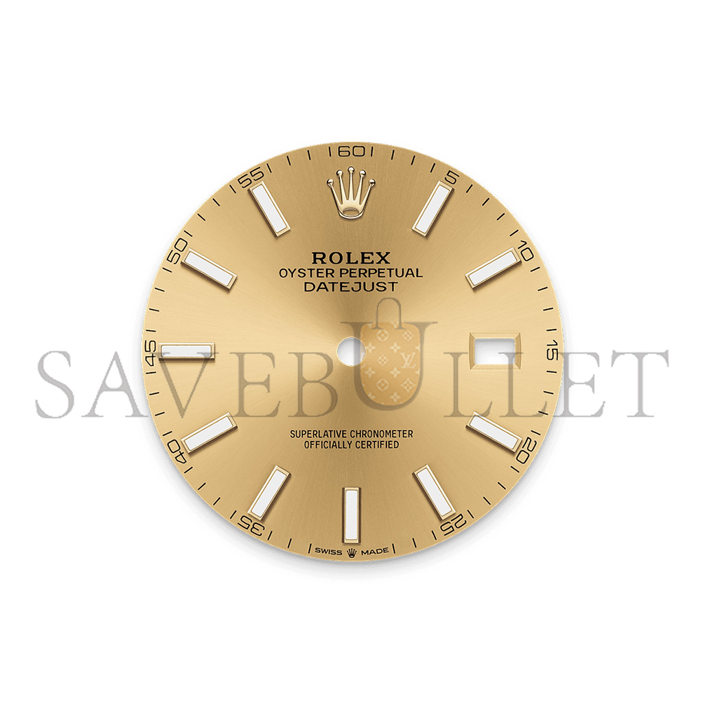 R*l*x datejust 41 oyster, 41 mm, oystersteel and yellow gold watch 126333-0010