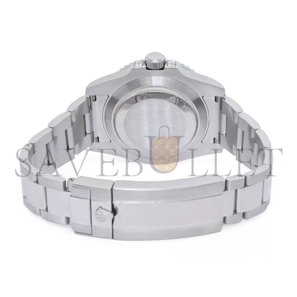 r*l*x submariner date steel green stones & Di*m*nd 40mm watch 116610