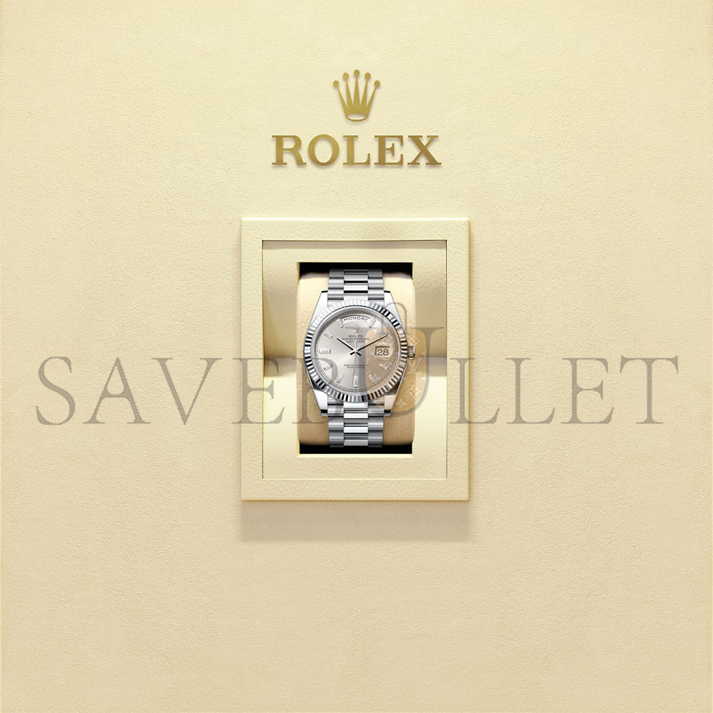R*l*x day-date 40 oyster, 40 mm, platinum watch 228236-0002