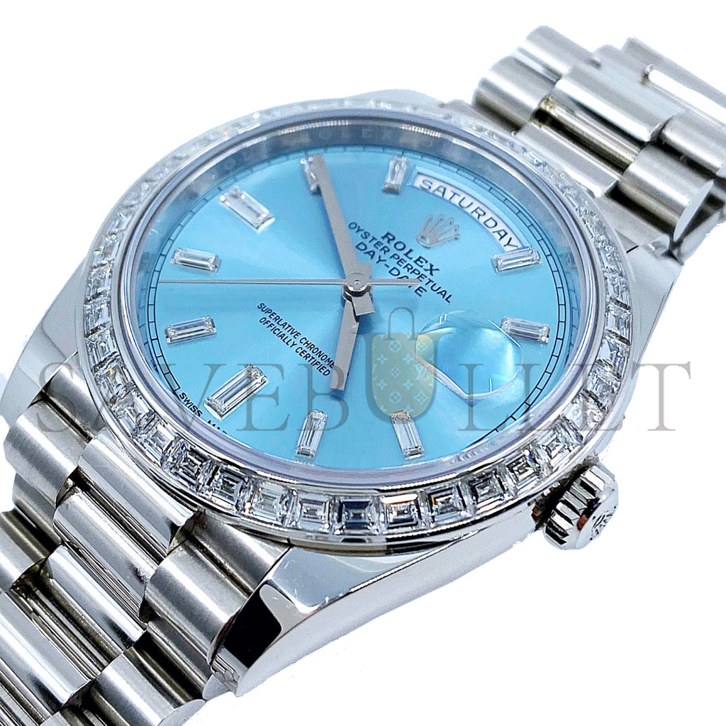 r*l*x day-date platin baugette Di*m*nds watch 228396tbr