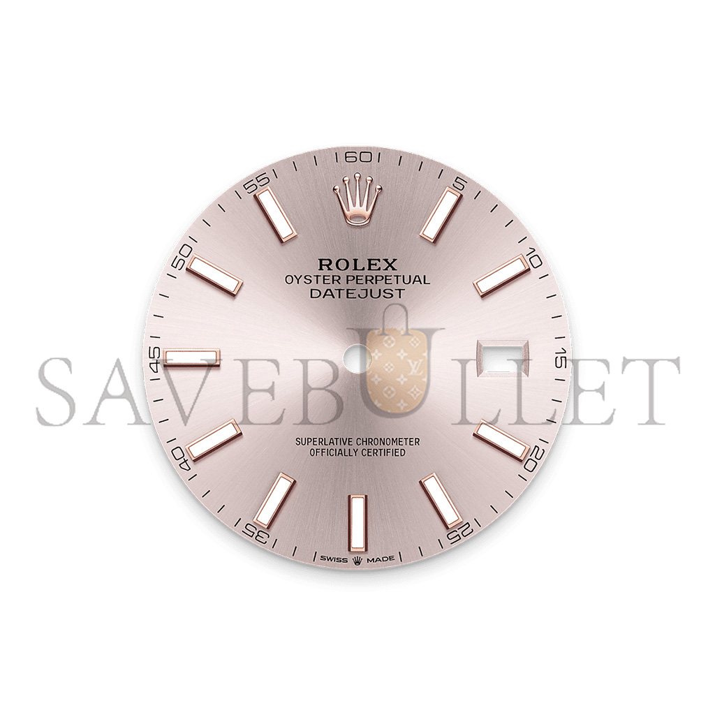 R*l*x datejust 41 oyster, 41 mm, oystersteel and everose gold watch 126331-0010