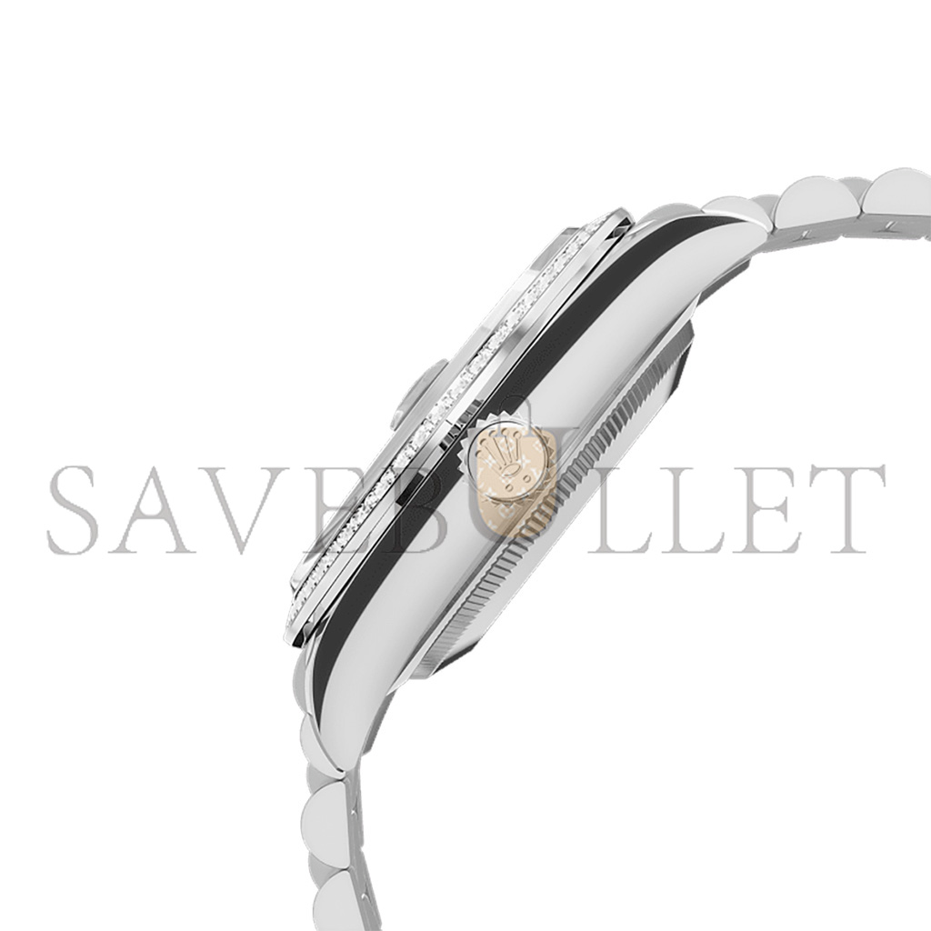 r*l*x day-date 36 oyster, 36 mm, white gold and Di*m*nds watch 128349rbr-0010