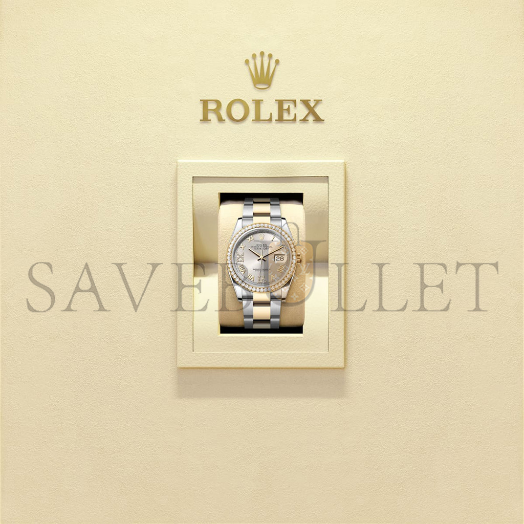r*l*x datejust 36 oyster, 36 mm, oystersteel, yellow gold and Di*m*nds watch 126283rbr-0018