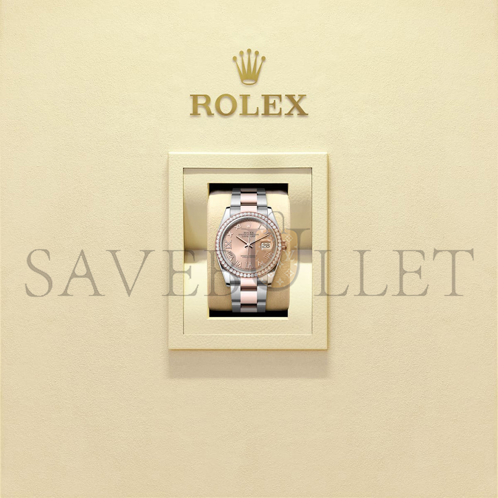 r*l*x datejust 36 oyster, 36 mm, oystersteel, white gold and Di*m*nds watch 126284rbr-0016