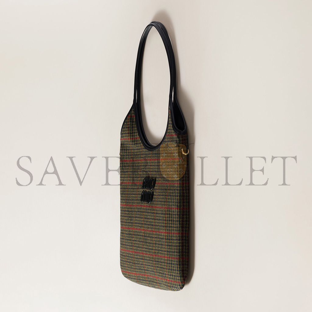 M1v M1v ivy tartan shopping bag 5bg281 (24*20cm)