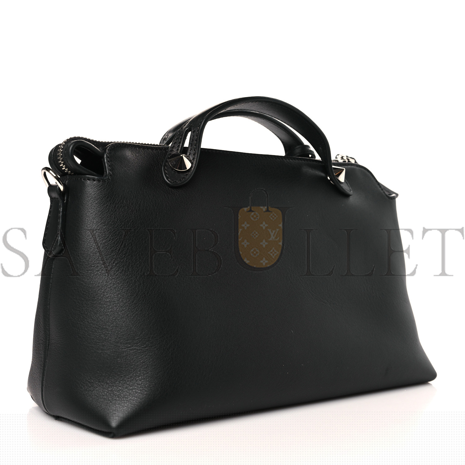 f**di vitello D01ce medium by the way boston bag black (28*18*12cm)