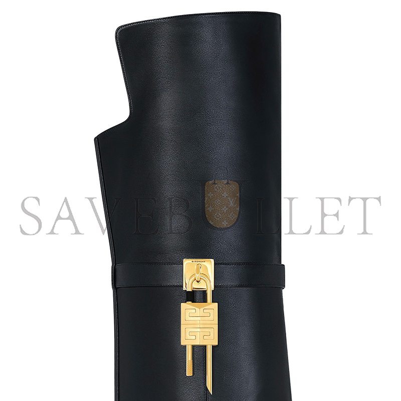G1uenchy shark lock stiletto over-the-knee boots in leather be703re223-001