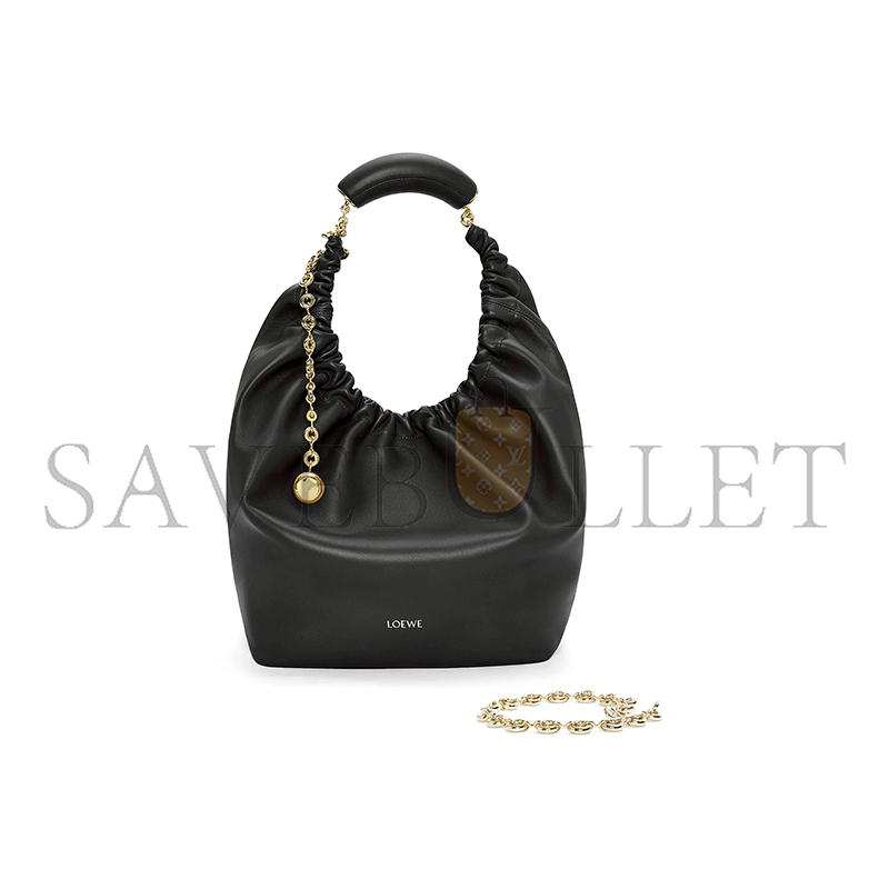 L0ew* medium soft nappa sheep leather squeeze bag a914q37x01-1100 (34*33*13.5cm)