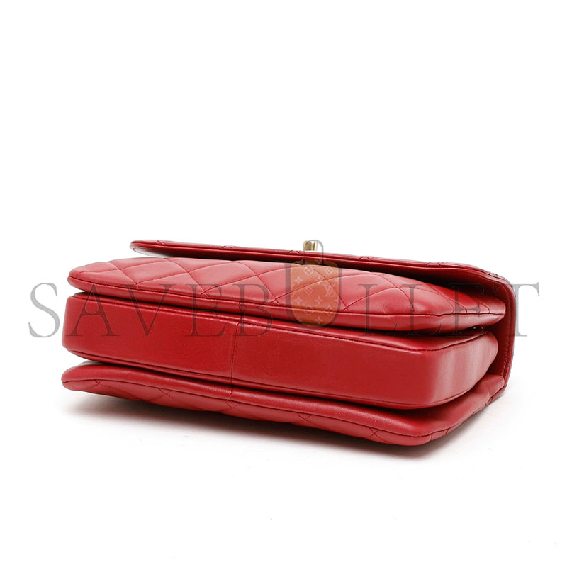 Ch**el trendy medium top handle bag as92236 (25*17*7cm)