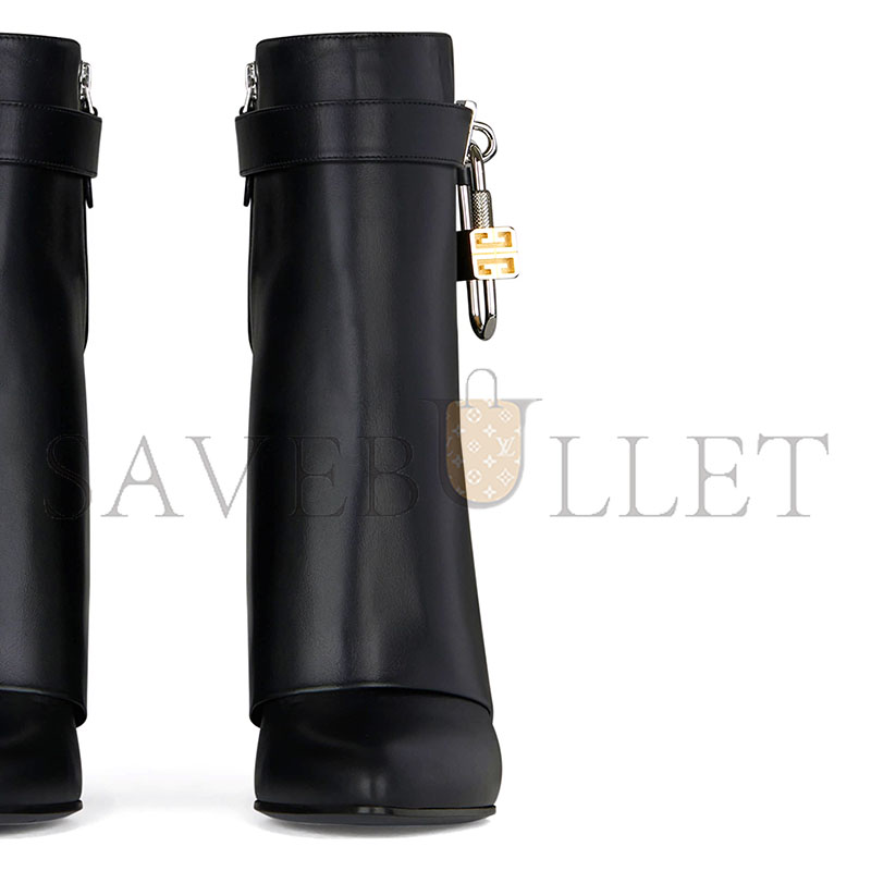 G1uenchy shark lock ankle boots in leather be602re147-001