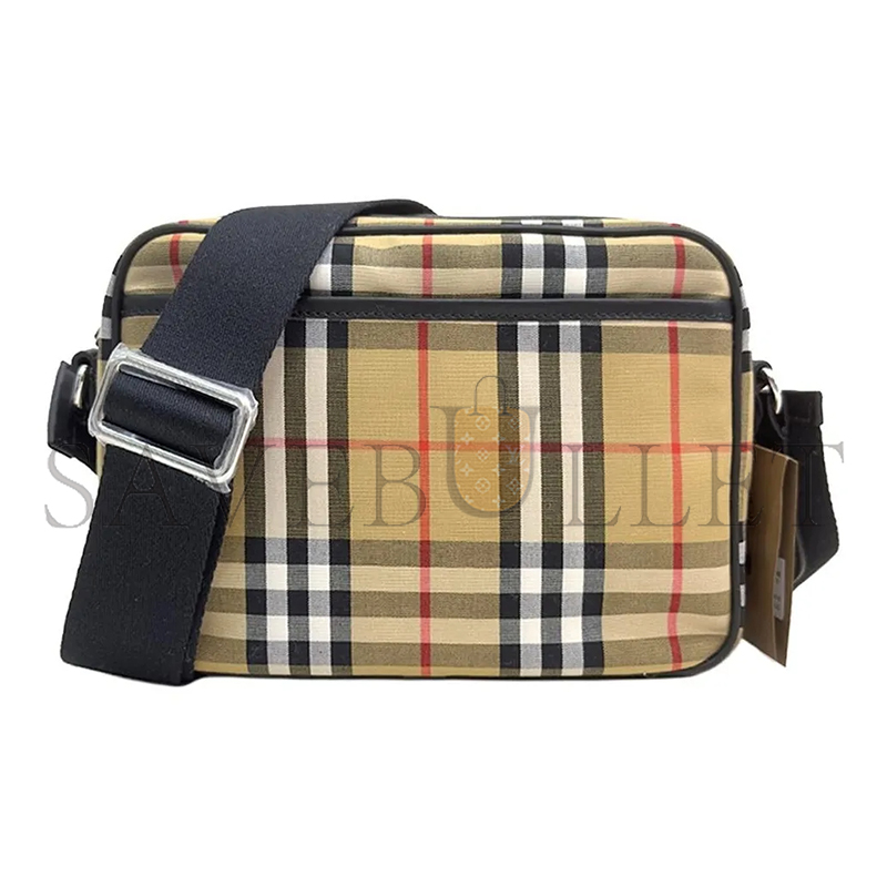 Bv*b*rry paddy vintage-check messenger bag 80697601 (22.5*16*6.5cm)