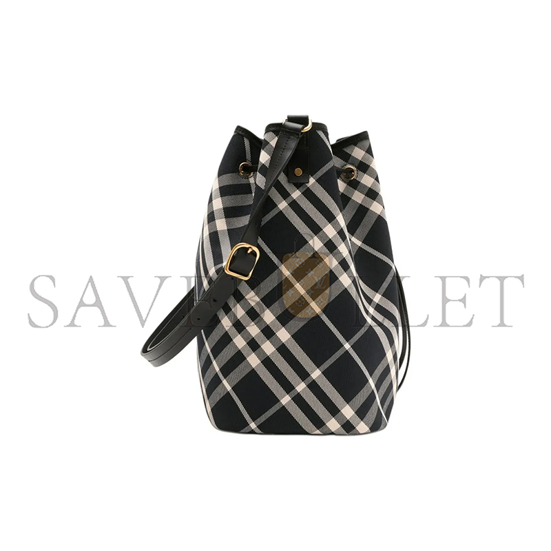 Bv*b*rry medium check bucket bag 80938711 (29*27.5*16cm)