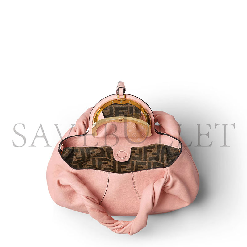 F**di spy small pink leather bag 8br838ayctf13vm (32*18*12cm)