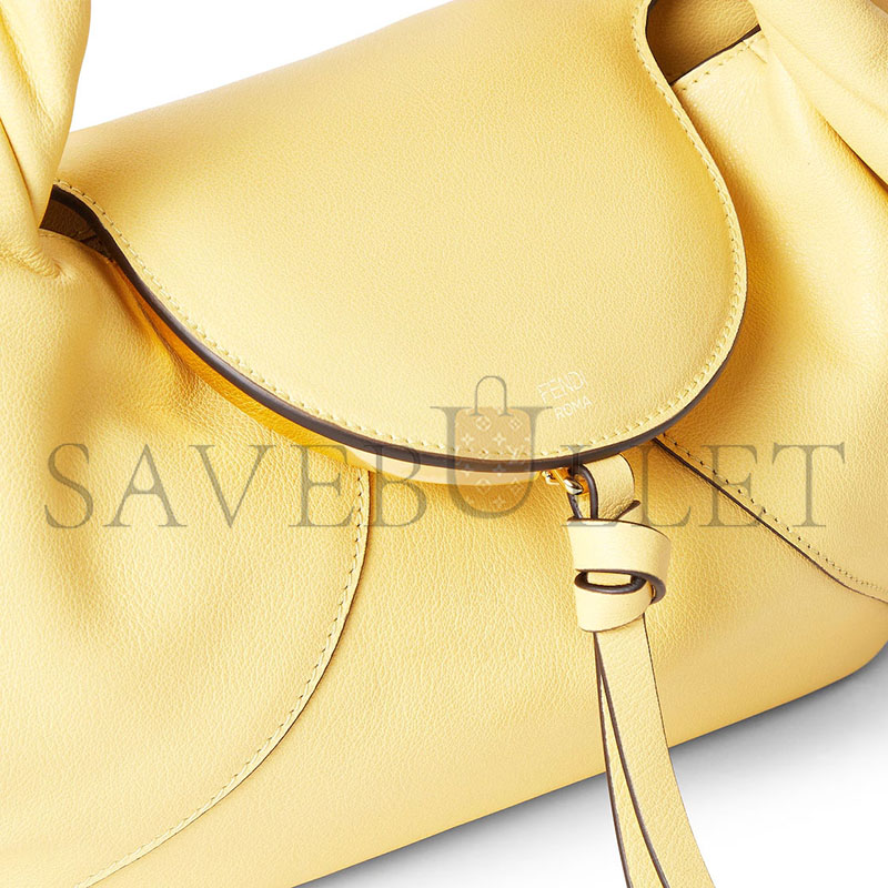F**di spy small yellow leather bag 8br838ayctf1npv (32*18*12cm)