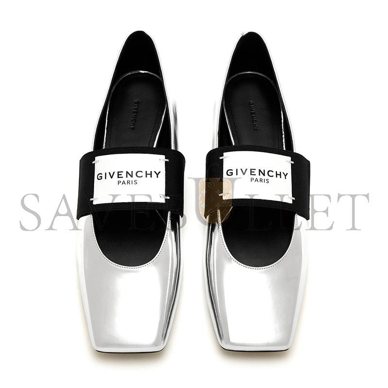 G1uenchy sliced square ballerinas in patent be5010e2dd-070