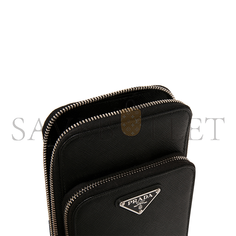 Pra*a saffiano leather smartphone case 2zh126 (18*11.5*4cm)
