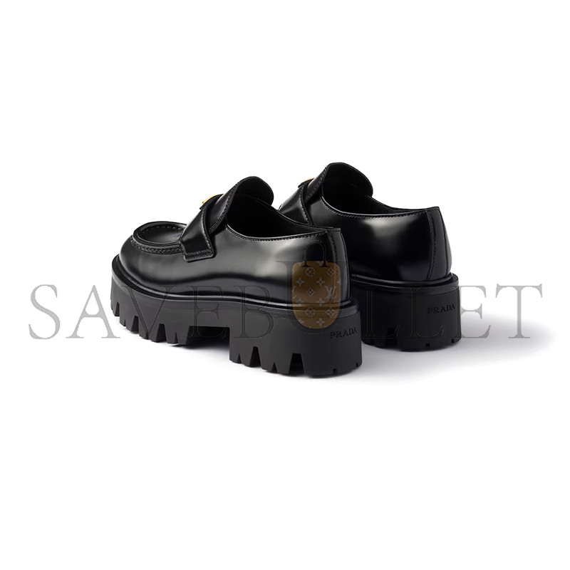 Pra*a brushed leather loafers 1d185o