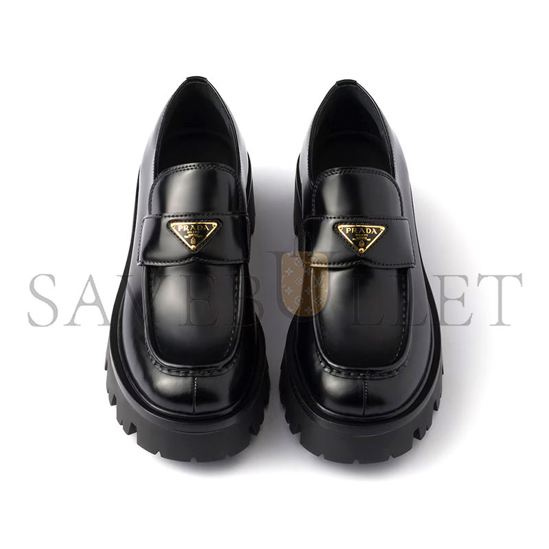 Pra*a brushed leather loafers 1d185o