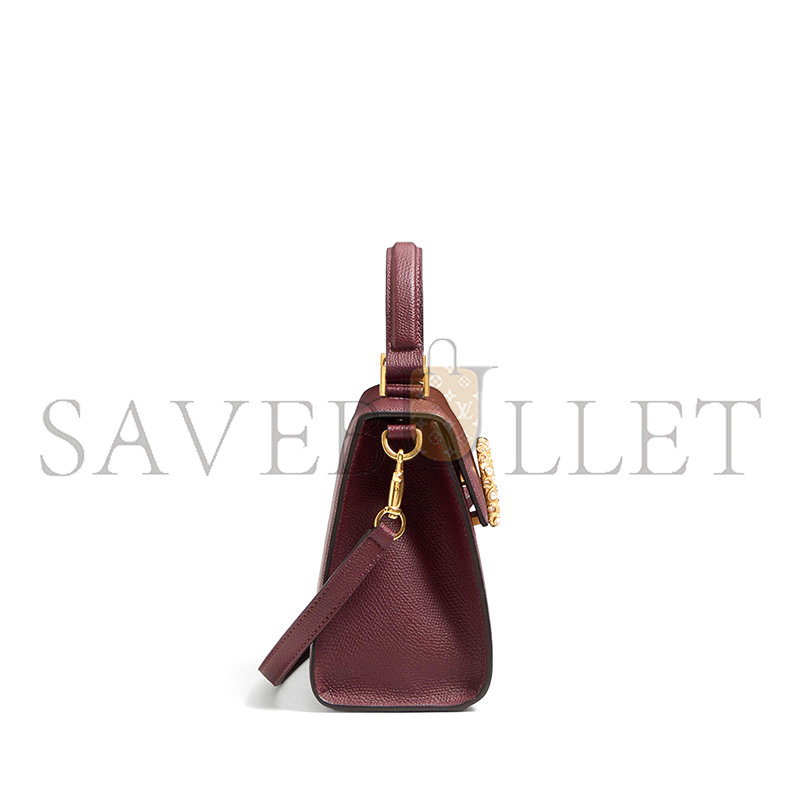 Va1e*ntin0 garavani vsling small handbag in grainy calfskin with jewel logo 7w2b0f53xpw_dye (22*17*9cm)