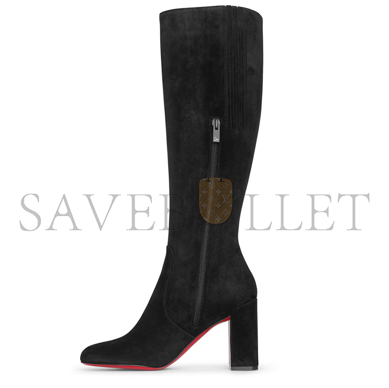 Chr1st1an louboutin cavalika 85 black suede boots