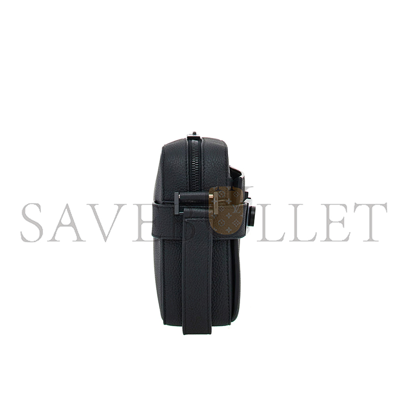 FERRAGAMO EAST-WEST CROSSBODY BAG WITH GANCINI BUCKLES 241304 (24*16*6cm)