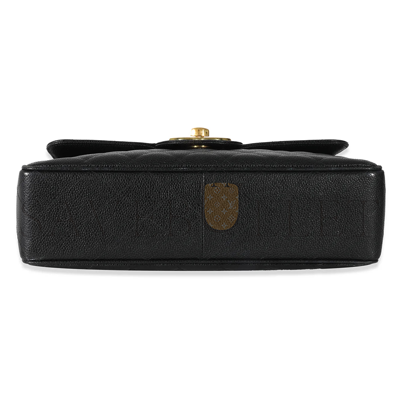 Ch**el master vintage black caviar classic flap bag (30*21*8cm)
