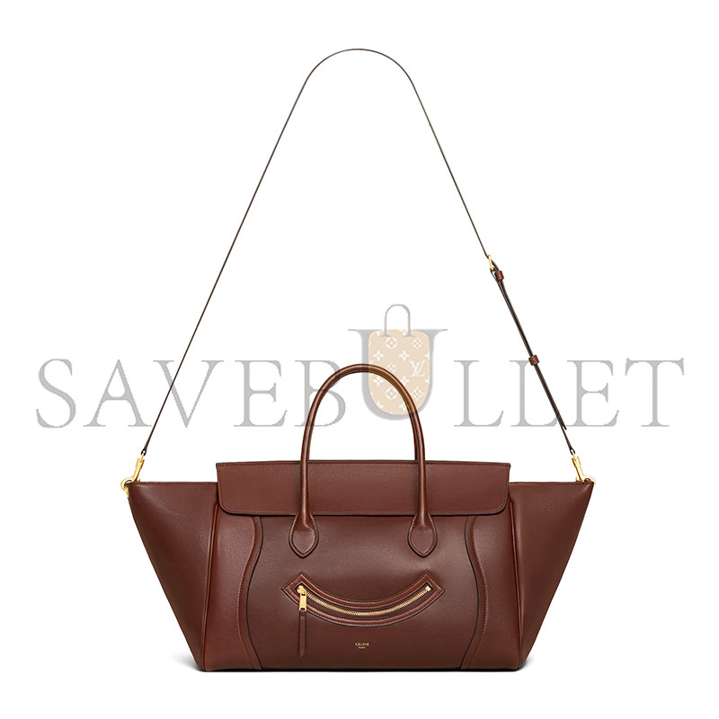 ce1i*e medium smiling new lU*gage in s*pple shiny lambskin 123693gw2.28bk (36*22*16cm)