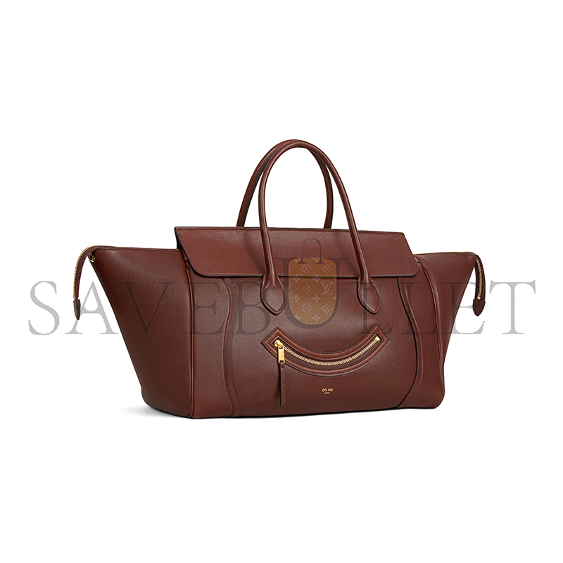 ce1i*e medium smiling new lU*gage in s*pple shiny lambskin 123693gw2.28bk (36*22*16cm)