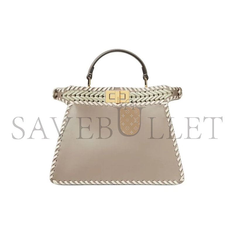 F**di peekaboo iseeu small multicolorinterlaced leather bag 8bn327as7ef1syq (27*21*11cm)
