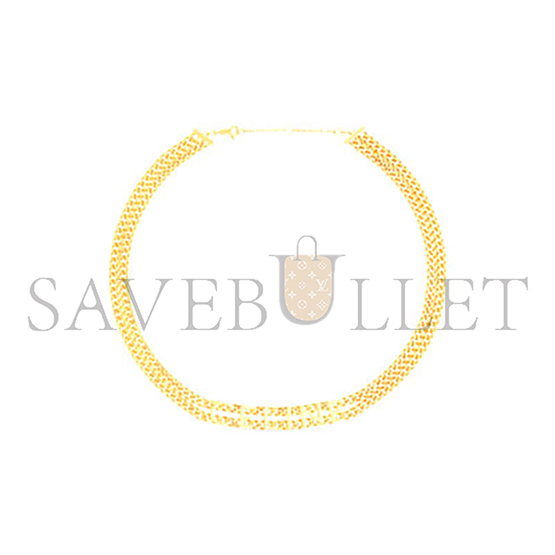 Ce1i*e gourmette gold-plated brass bracelet 460mk6bra.35or